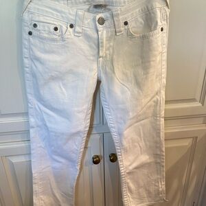 True Religion Women’s White Jeans